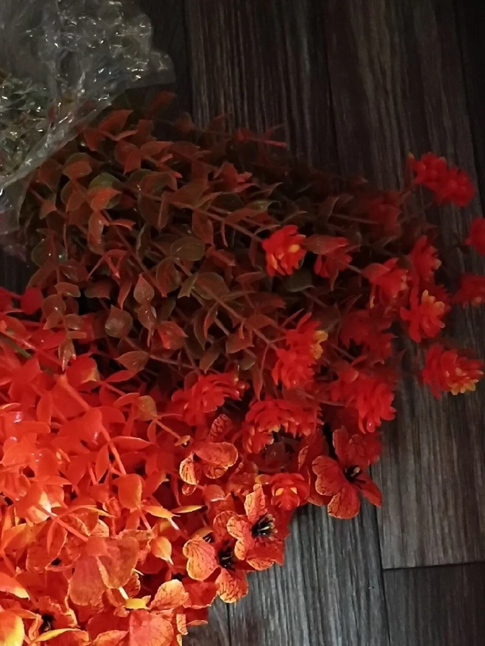 Vibrant 12 Stems Of Orange & Yellow Faux Floral Bouquet-Fall Decorative Accent